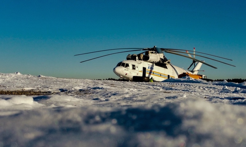 Под Нижним Тагилом приземлился самый большой в мире вертолёт МИ-26Т (ВИДЕО)