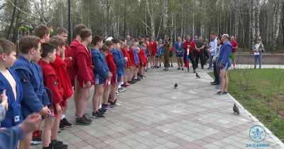 В Нижнем Тагиле юные самбисты приняли участие в патриотической эстафете (ВИДЕО)