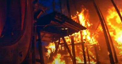 Тагильский пожарный выложил эпичное видео тушения дачи