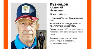 В Нижнем Тагиле разыскивают 87-летнего Анатолия Кузнецова