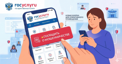 На «Госуслугах» появится «красная кнопка» для оперативного оповещения о мошенничестве