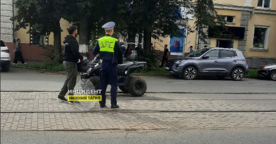 В Нижнем Тагиле водитель скрылся с места аварии после столкновения с квадроциклом