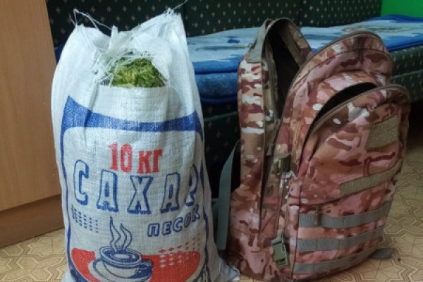 В Егоршино полицейские поймали велосипедиста с мешком конопли