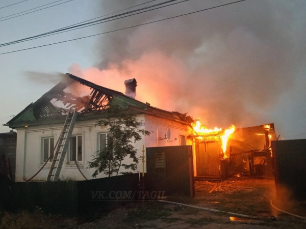 В Нижнем Тагиле на ГГМ сгорел частный дом