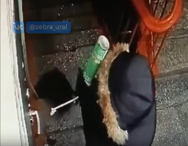 В Нижнем Тагиле мстительная женщина запенила входную дверь соседям (ВИДЕО)