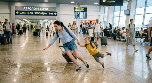 Тагильчанка отсудила 700 тысяч рублей у аэропорта Сочи за мокрый пол