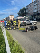 В Нижнем Тагиле автоледи сбила мотоциклиста 